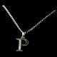 Handcrafted Letter P Premium 925 Sterling Silver Necklace